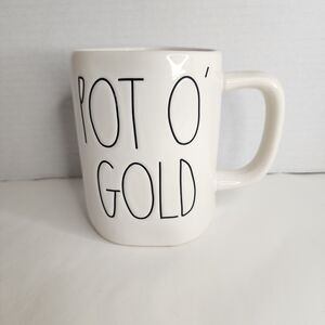 Rae Dunn Artisan Collection by Magenta "Pot O' Gold" Pre-Owned White Mug